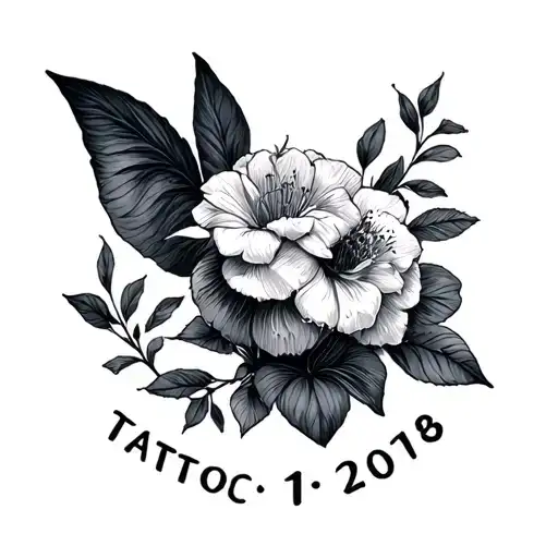 Birth Date tattoo design idea