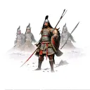 Mongol Warrior tattoo design idea