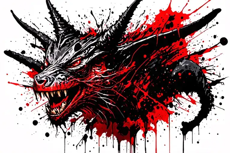 chupacabra tattoo design idea