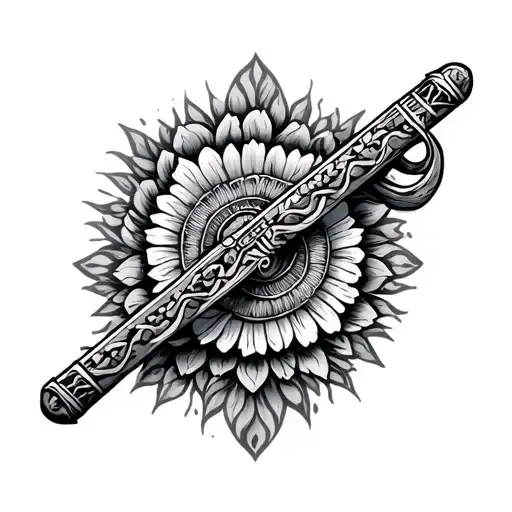 Macuahuitl tattoo design idea