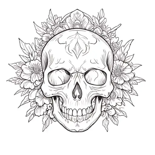 skull mexican skull tattoo design idea