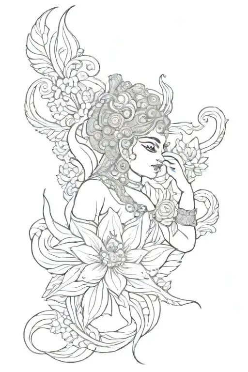 Tamil Ammu tattoo design idea