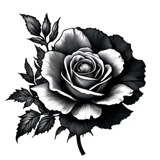 Rose Carnation Daffodil Honeysuckle Gladiolus Poppy Narcissus tattoo design idea