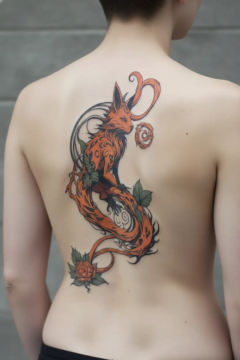 kurama tattoo design idea