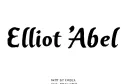 "Elliot Abel" tattoo design idea