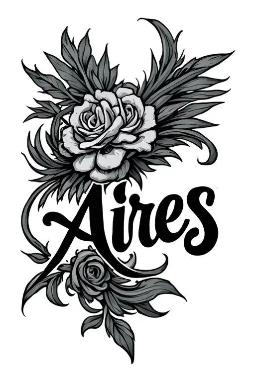 aires sign tattoo design idea