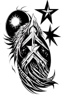 revan star sign tattoo design idea