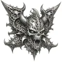 warhammer 40k chaos demon tattoo design idea