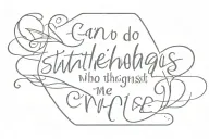 I can do all things through Christ who strengthens me tattoo design idea