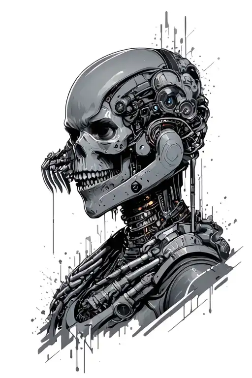 Cyberpunk 2077 Cyberware implants tattoo design idea