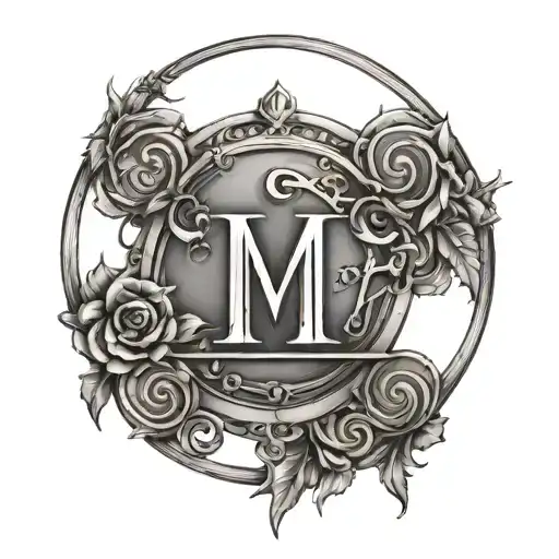 Roman Numeral 13 tattoo design idea