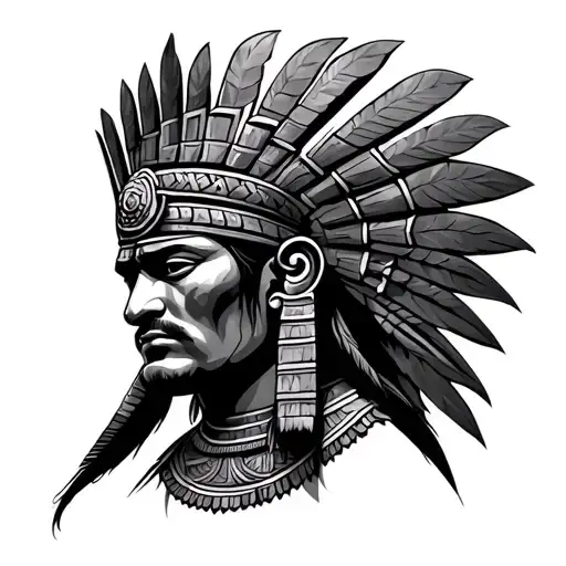 Mayan Warrior tattoo design idea