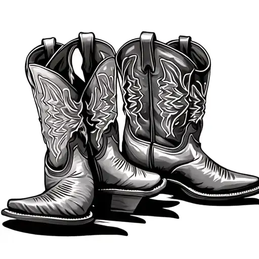 Cowboy Boot tattoo design idea