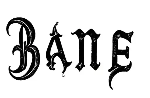 "Bane" tattoo design idea