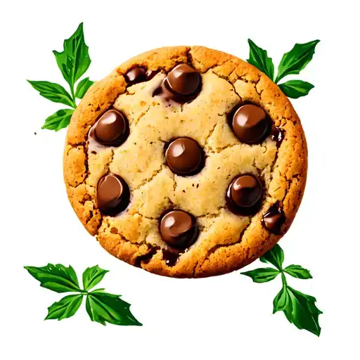 small chocolate chip cookie tattoo design idea