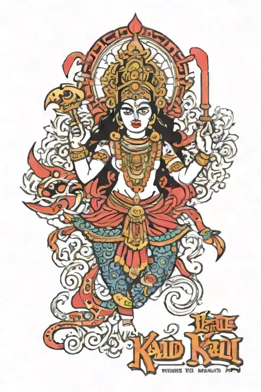 the land of Kali tattoo design idea