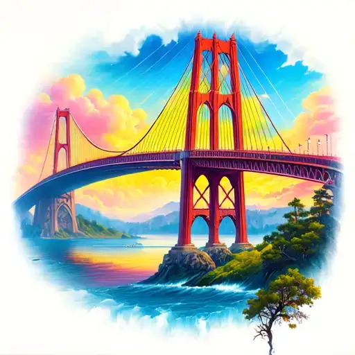 Rainbow Bridge tattoo design idea