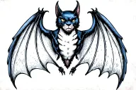 Bat Wings With tattoo design idea