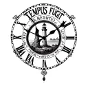 clock with text "TEMPUS FUGIT" above and "MEMENTO MORI" below and a lighthouse in the clock tattoo design idea