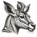 Springbok tattoo design idea