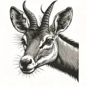 Springbok tattoo design idea