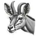 Springbok tattoo design idea