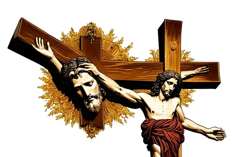 Jesus Crucifix tattoo design idea