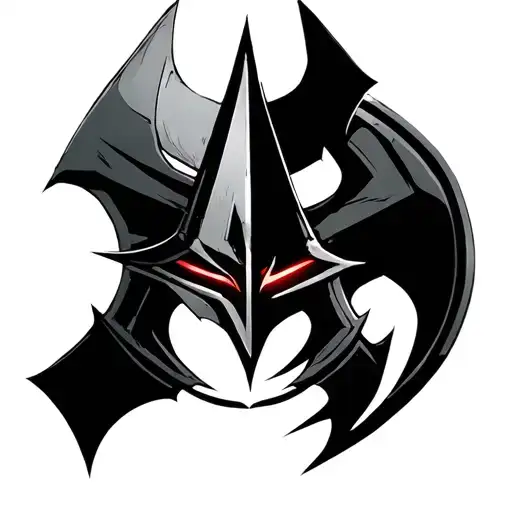 Assassin's creed logo combined with Batman Beyond Terrys Logo tattoo design idea