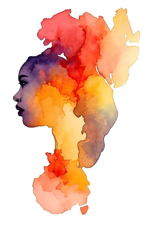 1986 africa women tattoo design idea