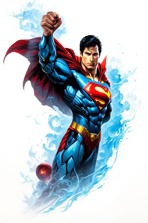 Biomechanical forearm superman man of steel tattoo tattoo design idea