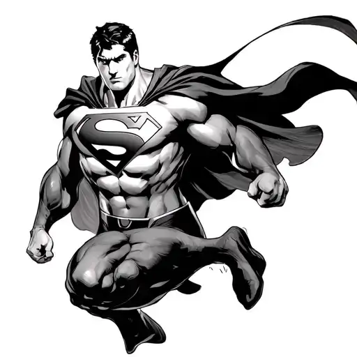 Superman tattoo design idea