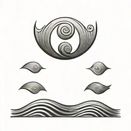 Filler Wave Patterns tattoo design idea