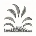 Filler Wave Patterns tattoo design idea