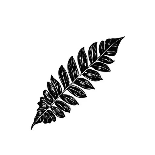 Philodendron Leaf tattoo design idea