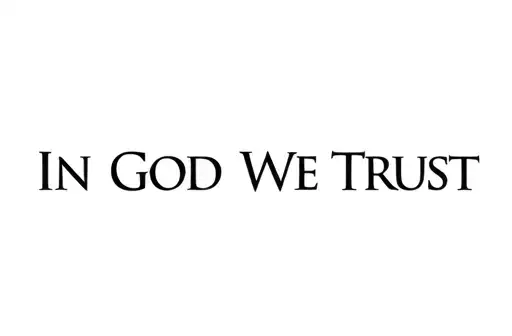 "In God We Trust" tattoo design idea