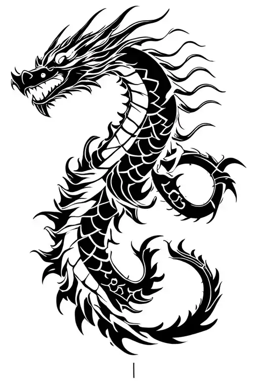 kingdom hearts half sleeve with Asian dragon tattoo tattoo design idea