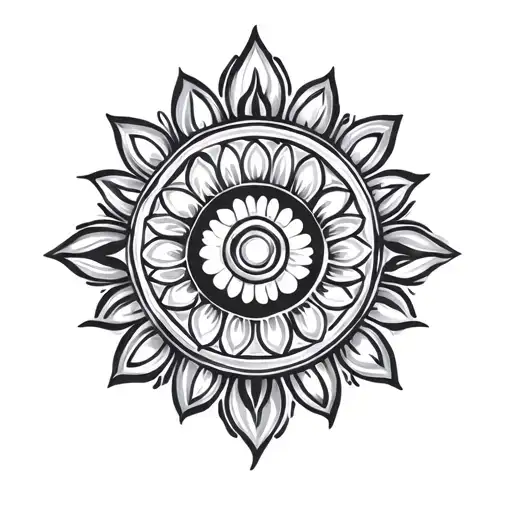 hindu symbol tattoo tattoo design idea