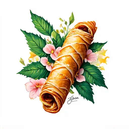 cannoli tattoo design idea