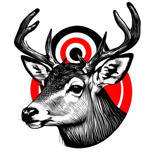 baby deer with target on head simple tattoo tattoo design idea