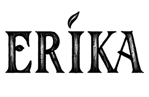 "Erika" tattoo design idea