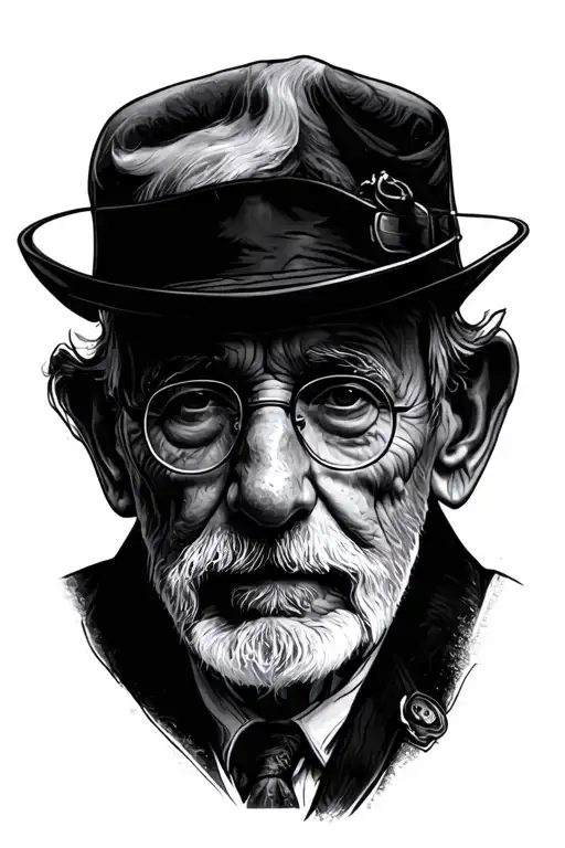 Grandfather Memorial tattoo design idea