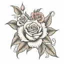 nana with rose tattoo design idea
