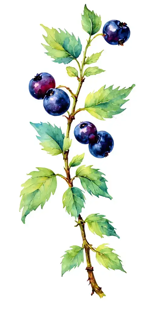 huckleberries tattoo design idea