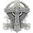 celtic cross  tattoo design idea