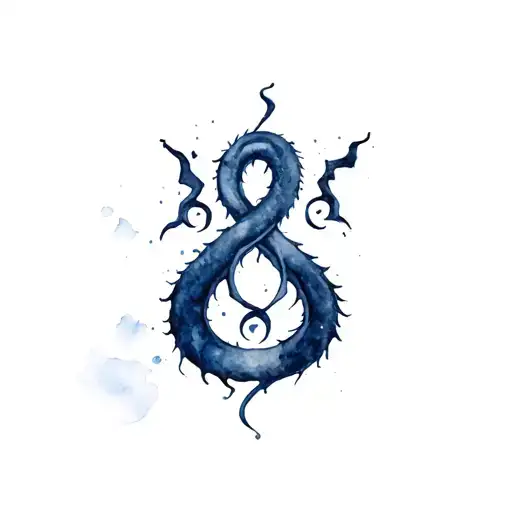 dark mark from harry potter tattoo design idea