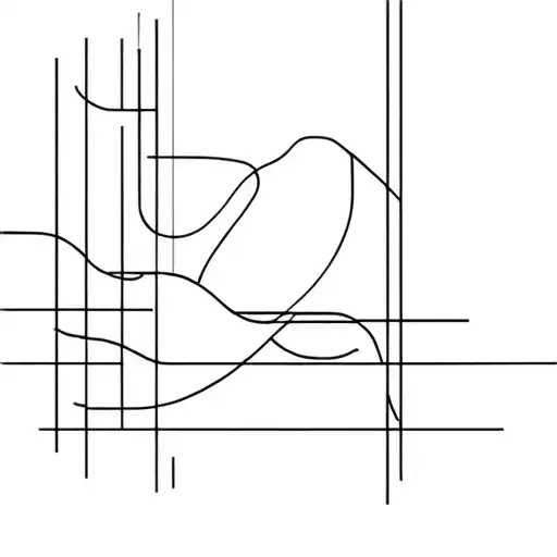 Brutalist tattoo design idea