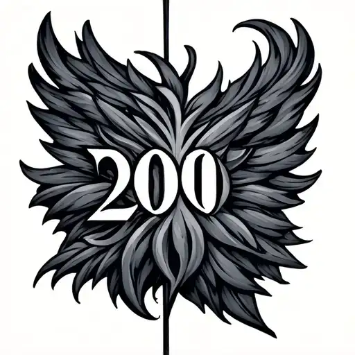 2000 Roman Numerals tattoo design idea
