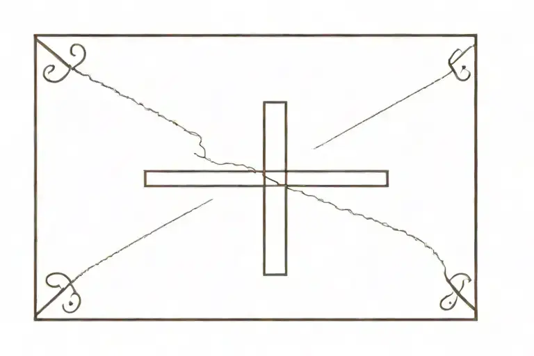 X.X.MMII in times new roman 6cm on left side of chest horizontally with a christianity cross behind it tattoo design idea