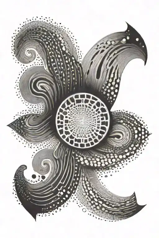 perspective symbol tattoo design idea