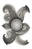 perspective symbol tattoo design idea